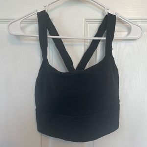 Athleta Warrior Longline Bra D-DD - Black